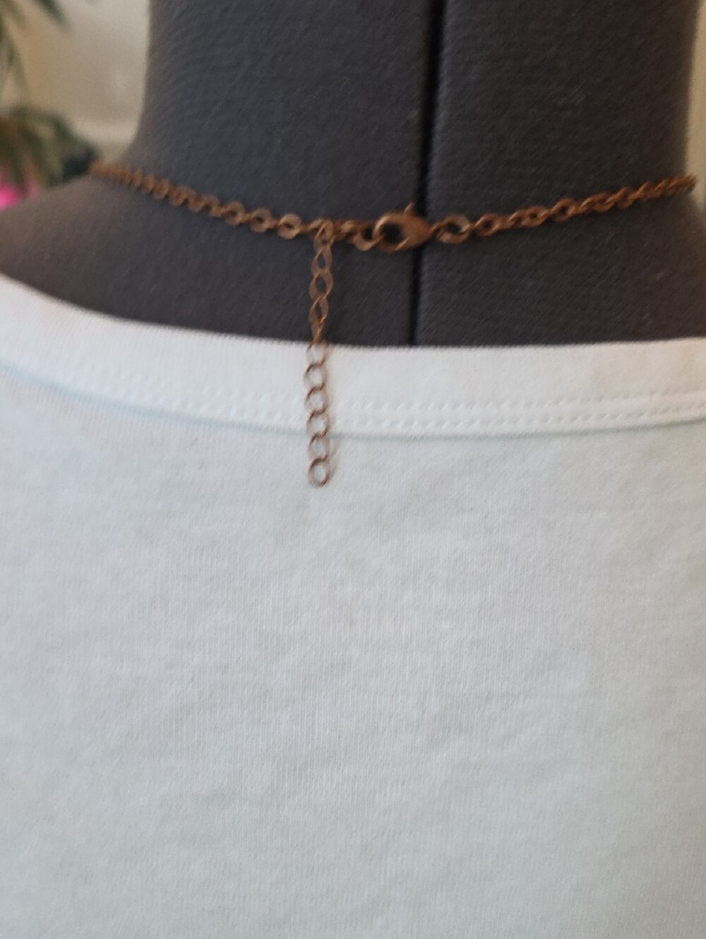 Turquoise Tree of Life Pendant Necklace with Copper Chain - Picture 5 of 5